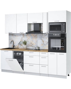 Кухонный гарнитур Интерлиния Мила Лайт 2.45-ПМ3