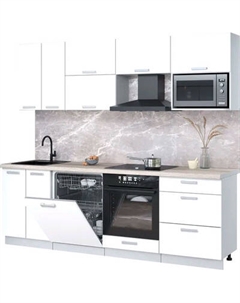 Кухонный гарнитур Интерлиния Мила Лайт 2.4-ПМ2