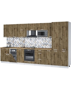 Кухонный гарнитур Интерлиния Мила Лайт 3.8-ПМ4