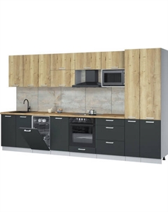 Кухонный гарнитур Интерлиния Мила Лайт 3.6-ПМ4