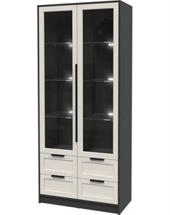 Шкаф с витриной Интерлиния Концепт Тренд КТ-ШВ2 с подсветкой