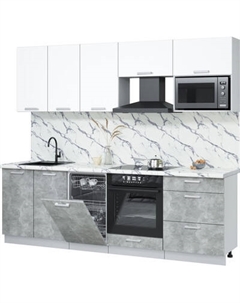 Кухонный гарнитур Интерлиния Мила Лайт 2.45-ПМ4