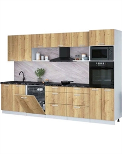 Кухонный гарнитур Интерлиния Мила Лайт 3.2-ПМ1