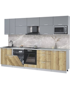 Кухонный гарнитур Интерлиния Мила Лайт 3.0-ПМ2