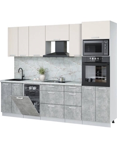 Кухонный гарнитур Интерлиния Мила Лайт 2.65-ПМ3