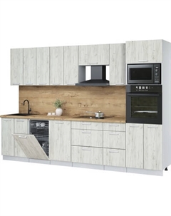 Кухонный гарнитур Интерлиния Мила Лайт 3.1-ПМ3