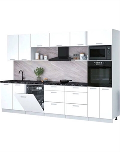 Кухонный гарнитур Интерлиния Мила Лайт 3.2-ПМ1