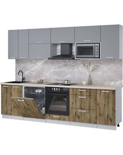 Кухонный гарнитур Интерлиния Мила Лайт 2.8-ПМ2