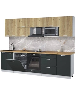 Кухонный гарнитур Интерлиния Мила Лайт 2.9-ПМ2