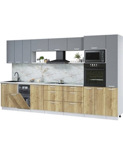 Кухонный гарнитур Интерлиния Мила Лайт 3.6-ПМ3