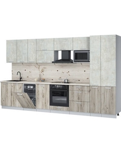 Кухонный гарнитур Интерлиния Мила Лайт 3.6-ПМ4