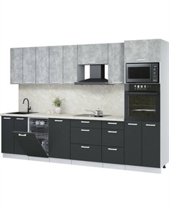 Кухонный гарнитур Интерлиния Мила Лайт 3.1-ПМ3