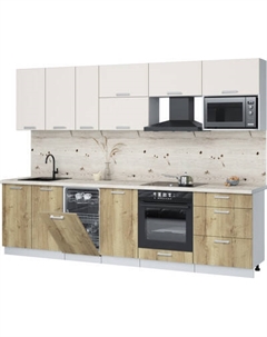 Кухонный гарнитур Интерлиния Мила Лайт 2.9-ПМ4