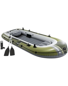Надувная лодка Intex Seahawk-4 Set / 66334NP
