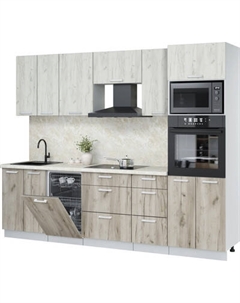 Кухонный гарнитур Интерлиния Мила Лайт 2.65-ПМ3