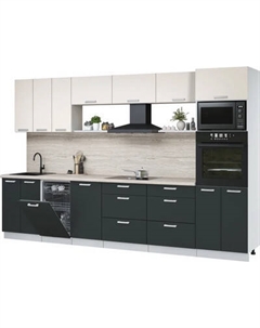 Кухонный гарнитур Интерлиния Мила Лайт 3.3-ПМ3