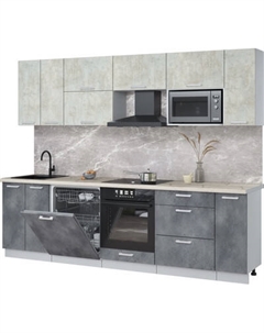 Кухонный гарнитур Интерлиния Мила Лайт 2.7-ПМ2