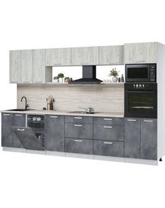 Кухонный гарнитур Интерлиния Мила Лайт 3.3-ПМ3