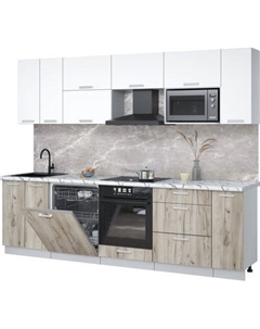 Кухонный гарнитур Интерлиния Мила Лайт 2.7-ПМ2