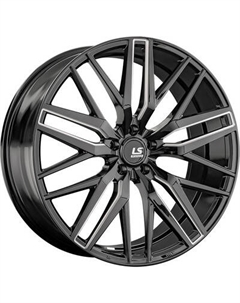 Литой диск LS wheels FlowForming RC77 22x9.5" 5x114.3мм DIA 67.1мм ET 45мм BK+SSF Ls wheels