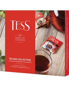 Чай пакетированный Tess Tea bag collection 12 видов
