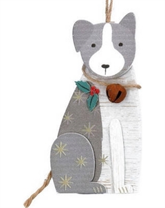 Елочная игрушка Gisela Graham New England Animal Farm. Пес /16624-1 Gisela graham