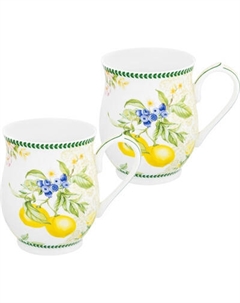 Набор кружек Elan Gallery Лимоны New Bone China / 420774 Elan gallery