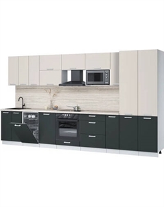 Кухонный гарнитур Интерлиния Мила Лайт 3.8-ПМ4