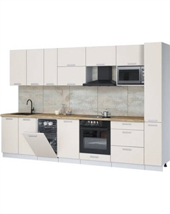 Кухонный гарнитур Интерлиния Мила Лайт 3.2-ПМ4