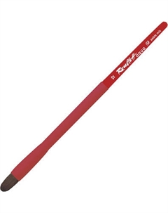 Кисть для рисования Roubloff Aqua. Соболь-микс овальная №12 / AqL3-12.08rT/Red