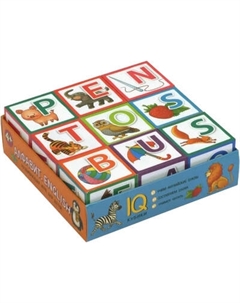 Развивающий игровой набор Айрис-пресс Умные кубики в поддончике. Алфавит. English (new)