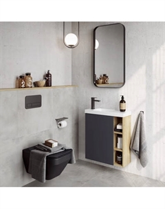 Тумба под умывальник Aqwella Alba ALB0106LDD + ALB0706GRМ