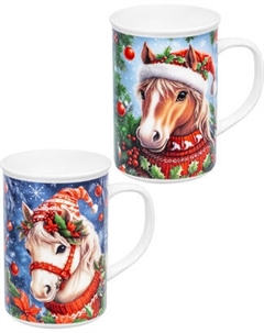 Набор кружек Elan Gallery Новогодняя лошадь 880263 Elan gallery