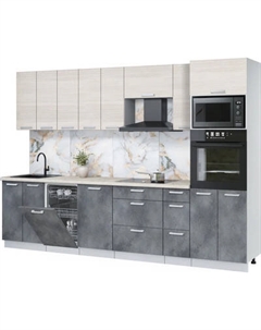 Кухонный гарнитур Интерлиния Мила Лайт 3.05-ПМ3