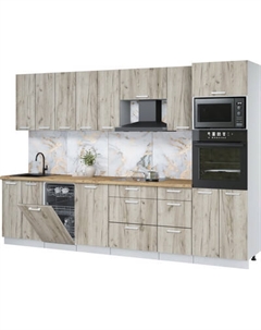 Кухонный гарнитур Интерлиния Мила Лайт 3.1-ПМ3