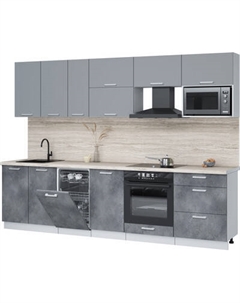 Кухонный гарнитур Интерлиния Мила Лайт 2.9-ПМ4