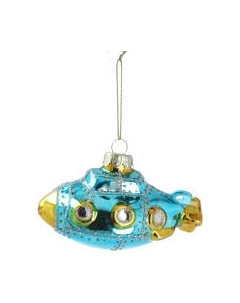 Елочная игрушка Gisela Graham All Glass. Субмарина / 2046 Gisela graham