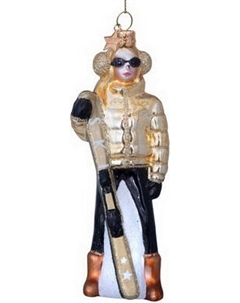 Елочная игрушка Vondels Лыжница / 4232250130015