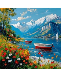 Набор алмазной вышивки Феникс+ Лето в Норвегии / 71387 Feniks