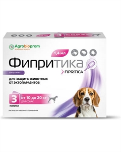 Капли от блох Pchelodar Фипритика для собак 10-20кг Пчелодар