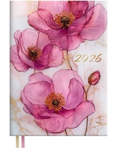 Ежедневник Escalada Розовые маки 2026 / 70308