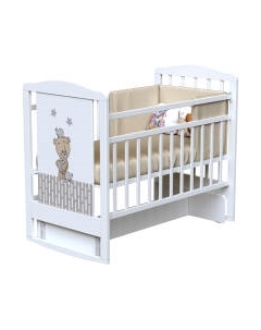 Детская кроватка VDK Love Me колесо-качалка с маятником Vdk