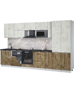 Кухонный гарнитур Интерлиния Мила Лайт 3.5-ПМ2