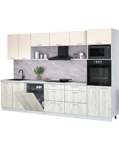 Кухонный гарнитур Интерлиния Мила Лайт 3.2-ПМ1