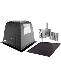 Палатка-баня MORZH 1 окно с полом и печью Morzh