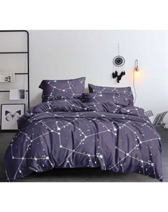 Комплект постельного белья PANDORA № NN 3774 Галактика 2сп с европростыней Pandora
