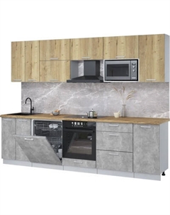 Кухонный гарнитур Интерлиния Мила Лайт 2.8-ПМ2