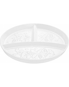 Тарелка столовая обеденная Elan Gallery Секционная Птички на ветке / 540928 Elan gallery