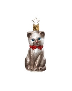 Елочная игрушка Inge's Christmas House And Farm. Серый котенок / 10149S022 Inge's christmas