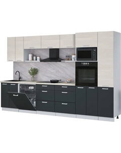 Кухонный гарнитур Интерлиния Мила Лайт 3.4-ПМ1